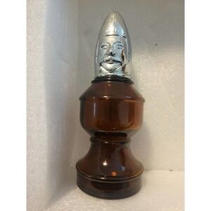 Vintage Avon Bottle Bishop Chess Piece Amber Aftershave Perfume Cologne